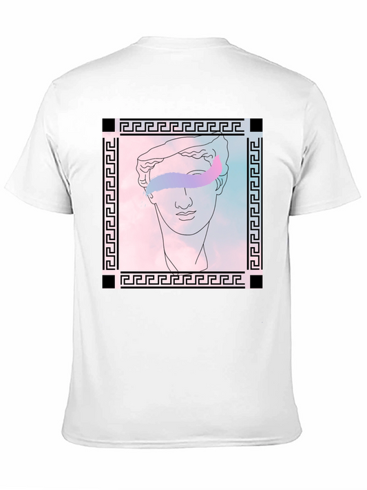 Greek Bust Graphic Tee - Stylish Black T-Shirt