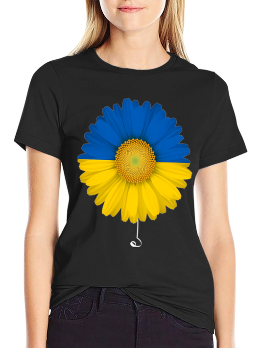 Ukraine Flag Sunflower T-Shirt