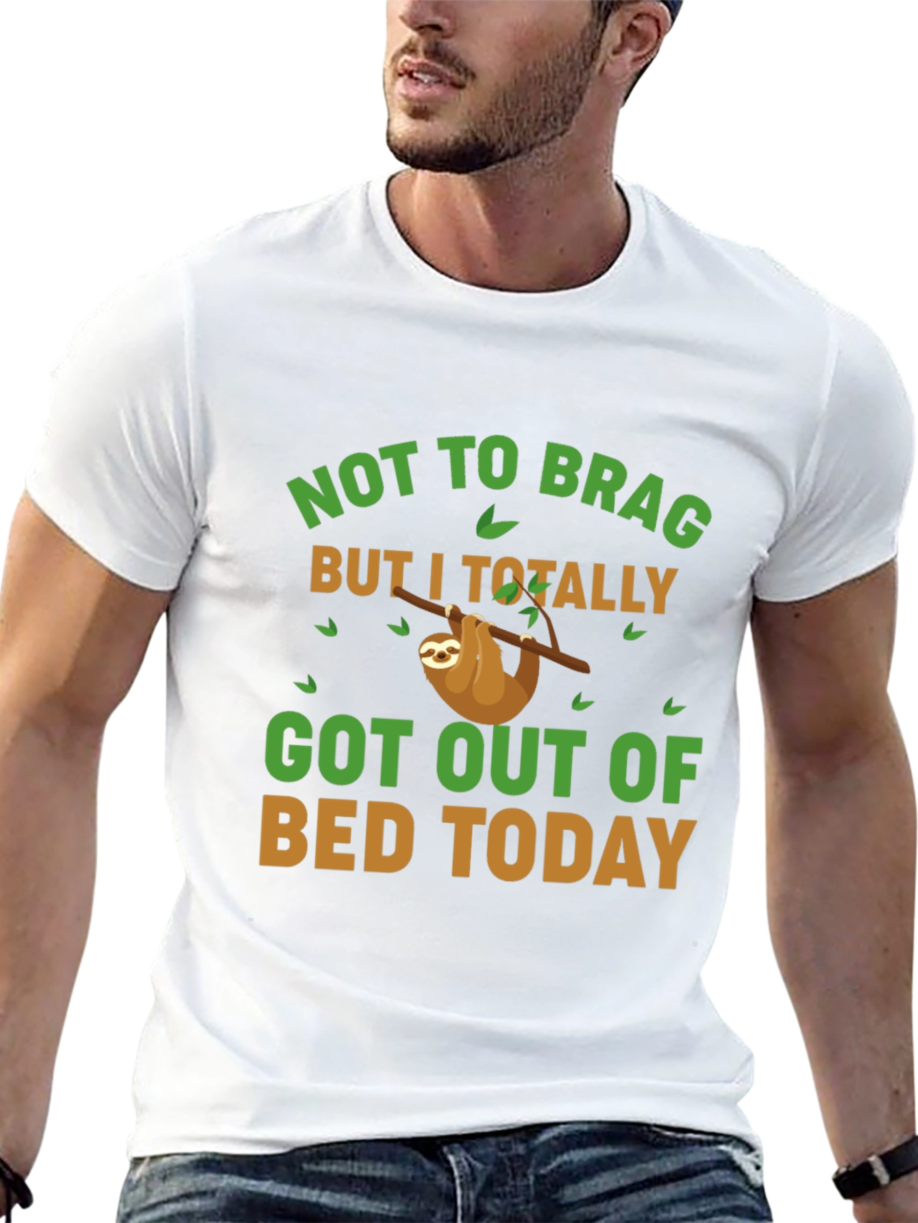 Funny Sloth Graphic T-Shirt