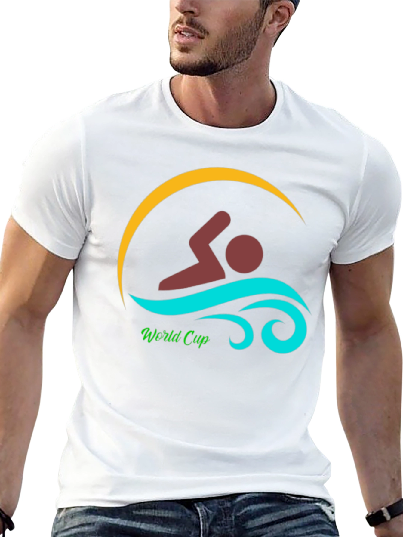 Swimmer World Cup Graphic T-Shirt