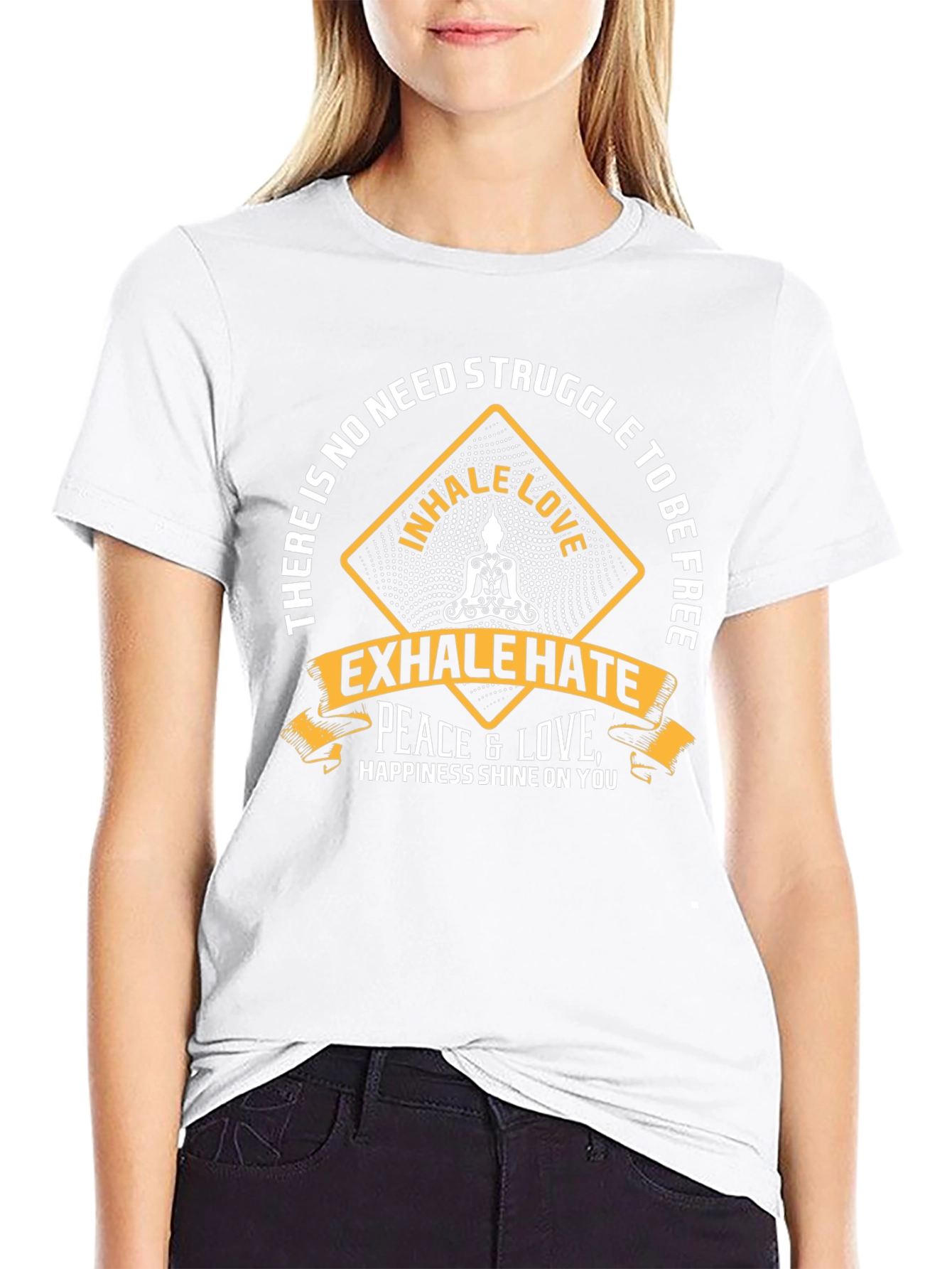 Inhale Love Exhale Hate Graphic T-Shirt