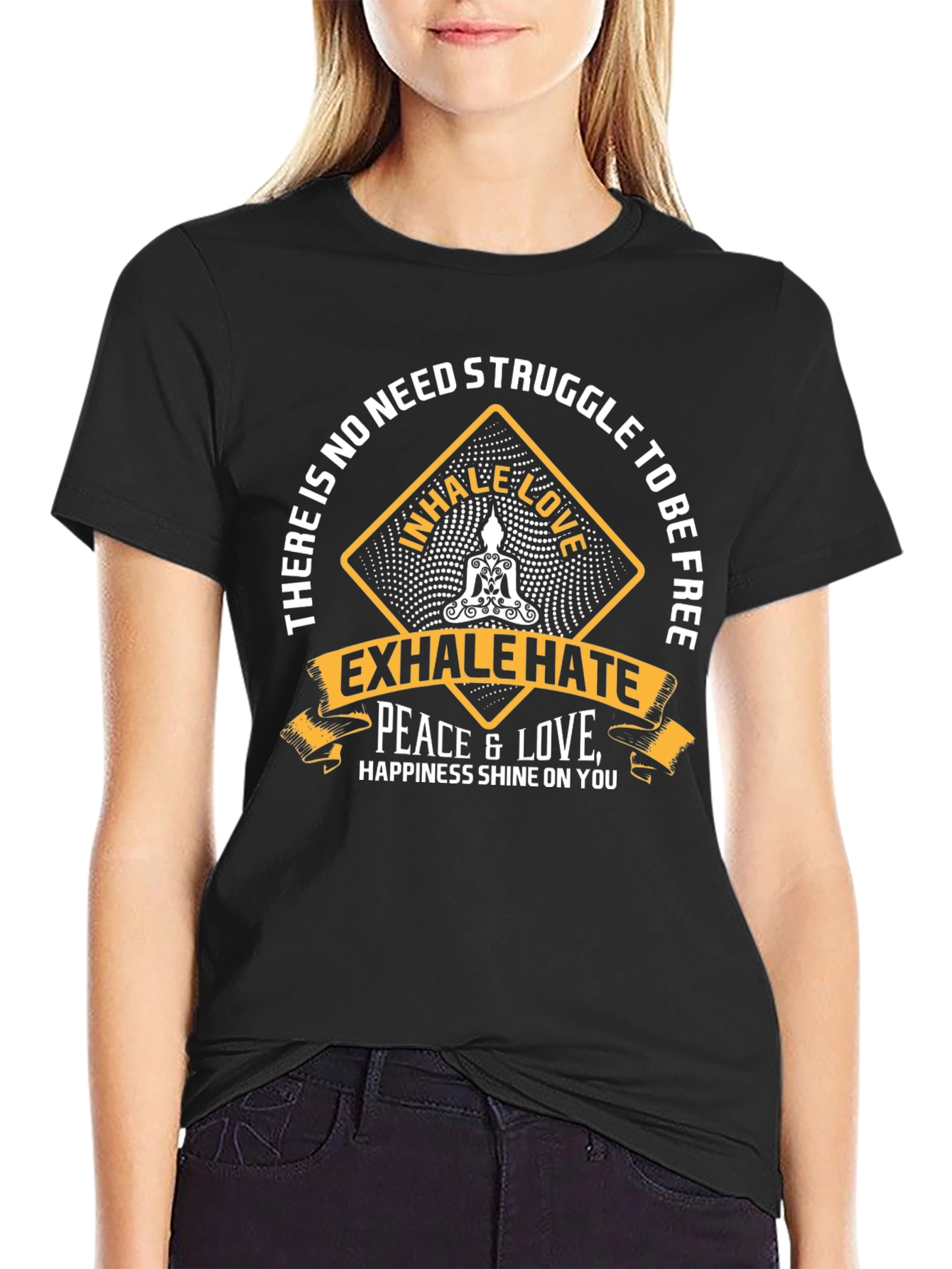 Inhale Love Exhale Hate Graphic T-Shirt