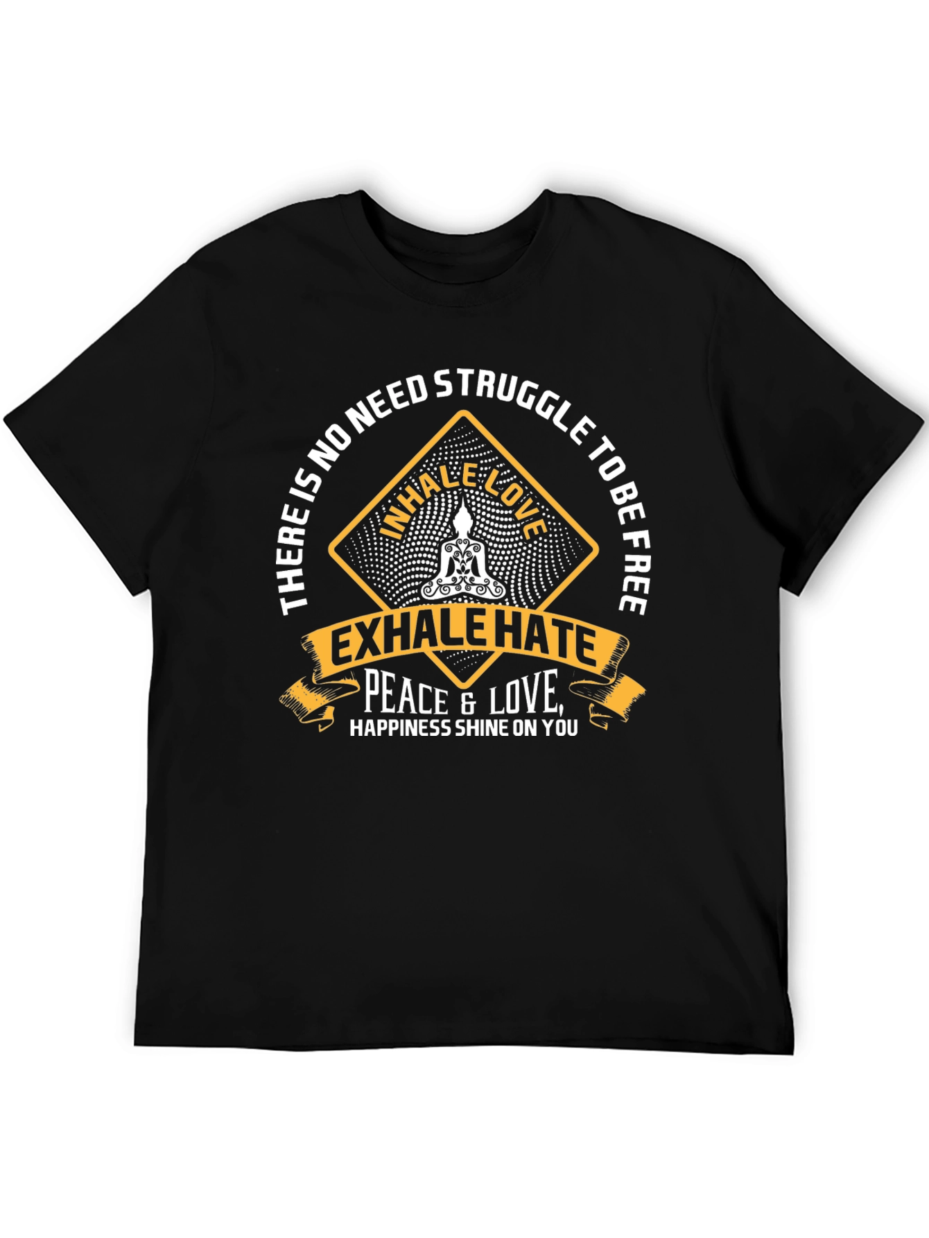 Inhale Love Exhale Hate Graphic T-Shirt