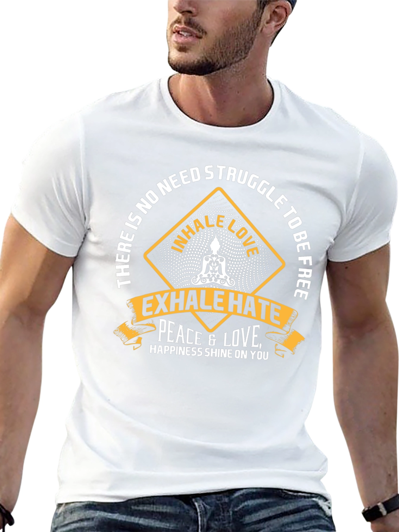 Inhale Love Exhale Hate Graphic T-Shirt