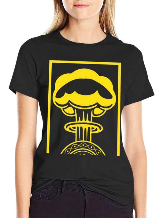 Atomic Graphic Tee - Black Cotton T-Shirt