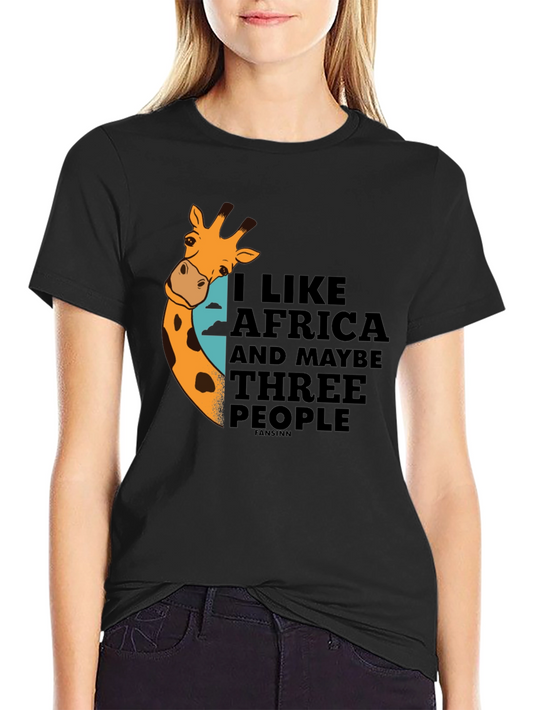 I Like Africa Giraffe Graphic T-Shirt - Unisex