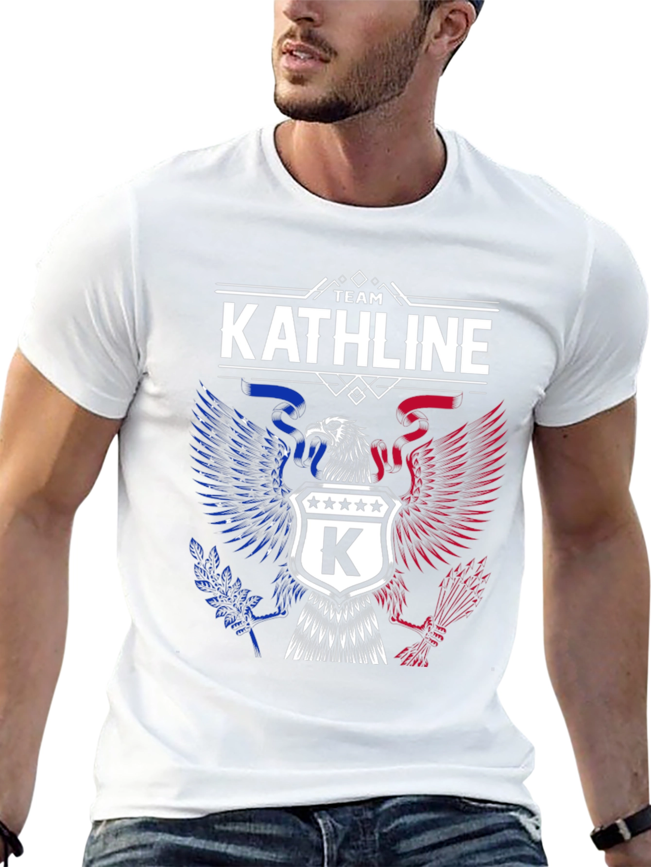 Team Kathline Eagle Crest T-Shirt - Patriotic Design