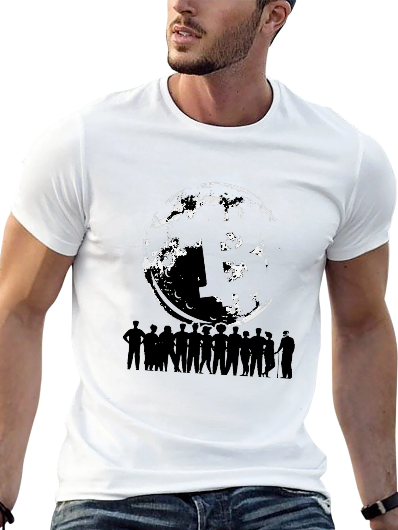 Bitcoin HODL Moon Graphic T-Shirt