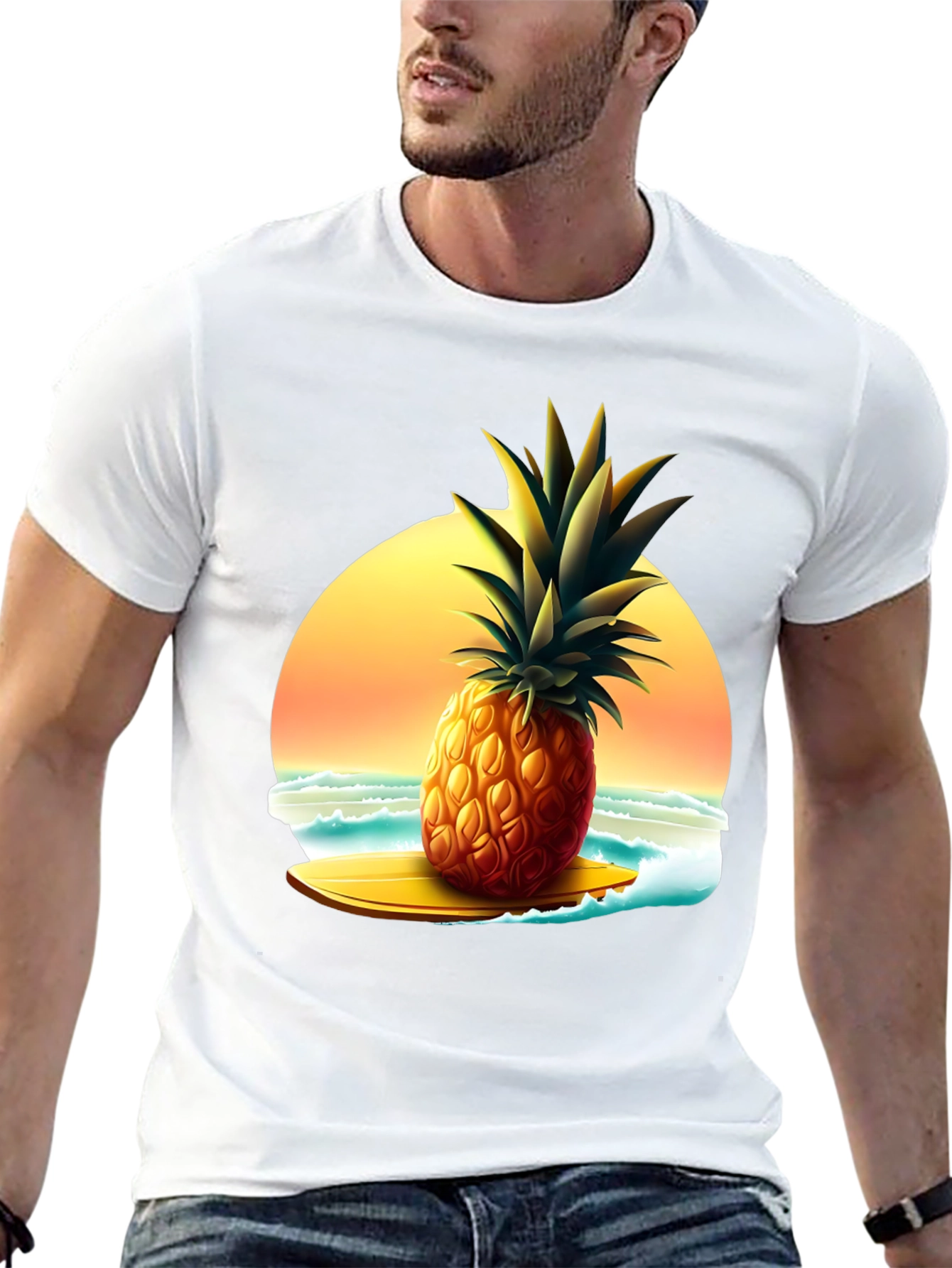 Tropical Pineapple Surf T-Shirt