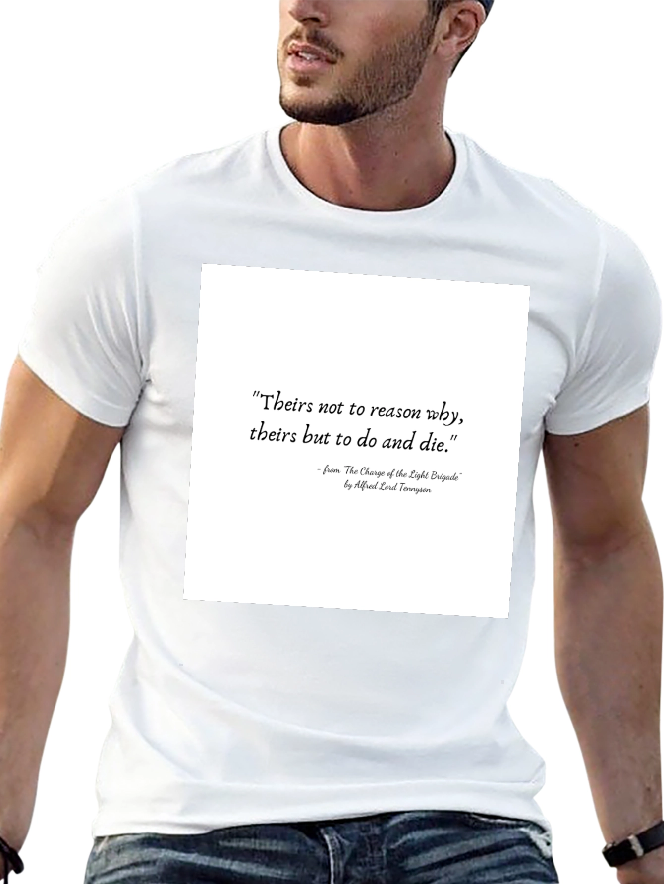 Literary Quote T-Shirt: Charge of the Light Brigade