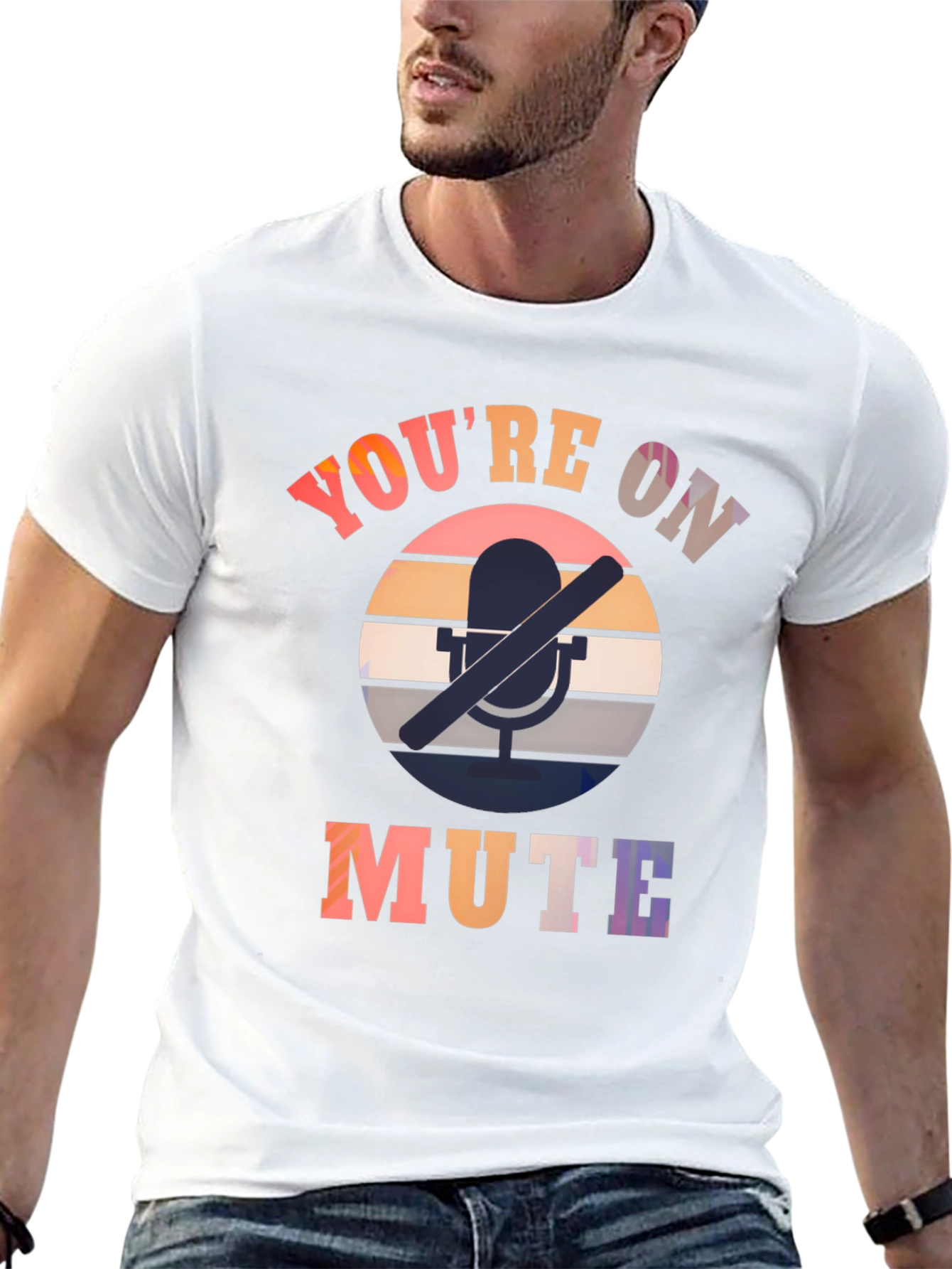 Youre On Mute Black Graphic Tee
