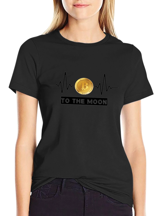 Bitcoin Heartbeat T-Shirt - To The Moon!