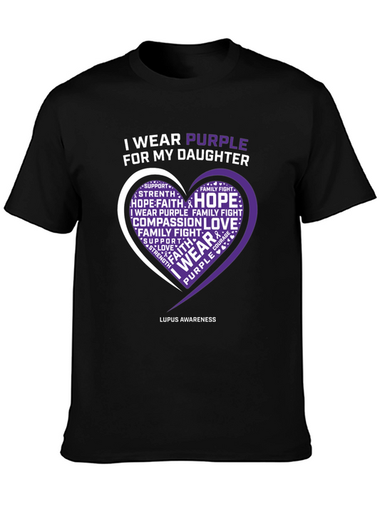 Purple Lupus Awareness T-Shirt - For My Daughter