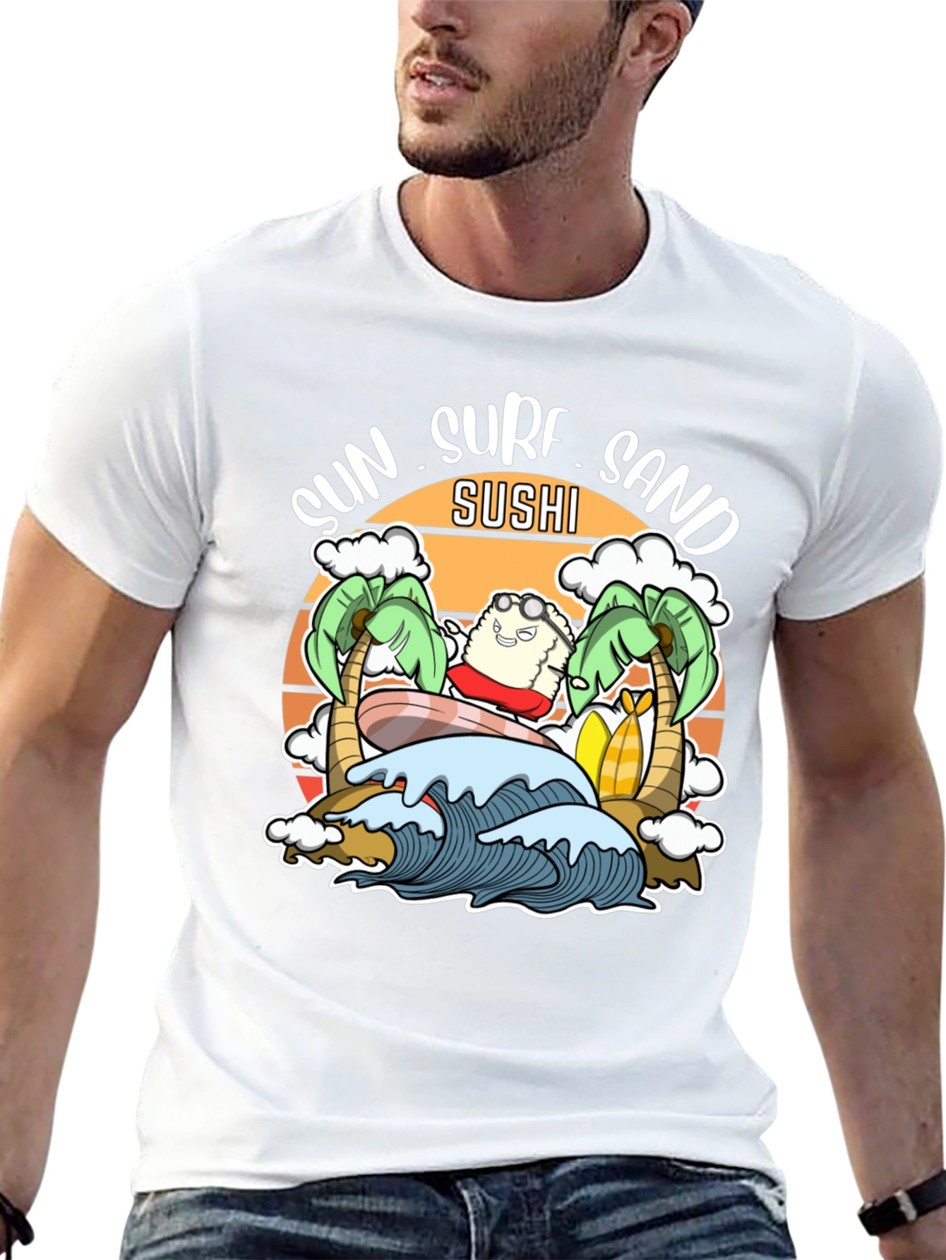 Sun Surf Sand Sushi T-Shirt