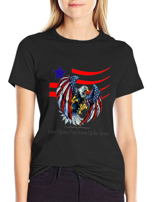 American Eagle Graphic Print Tee - Black