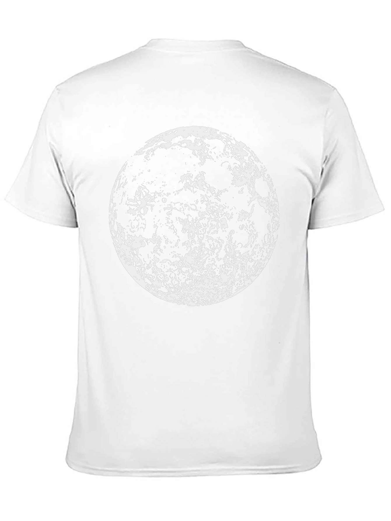 Lunar Graphic Tee - Black Cotton Moon Print Shirt