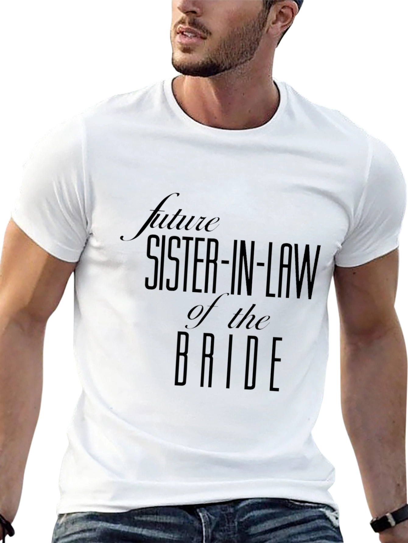 Future Sister-in-Law of the Bride Black T-Shirt