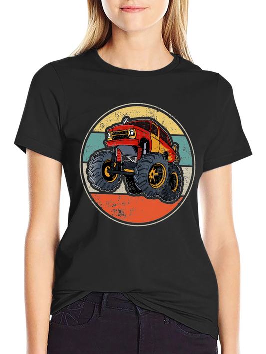 Vintage Monster Truck Graphic Tee - Retro Style