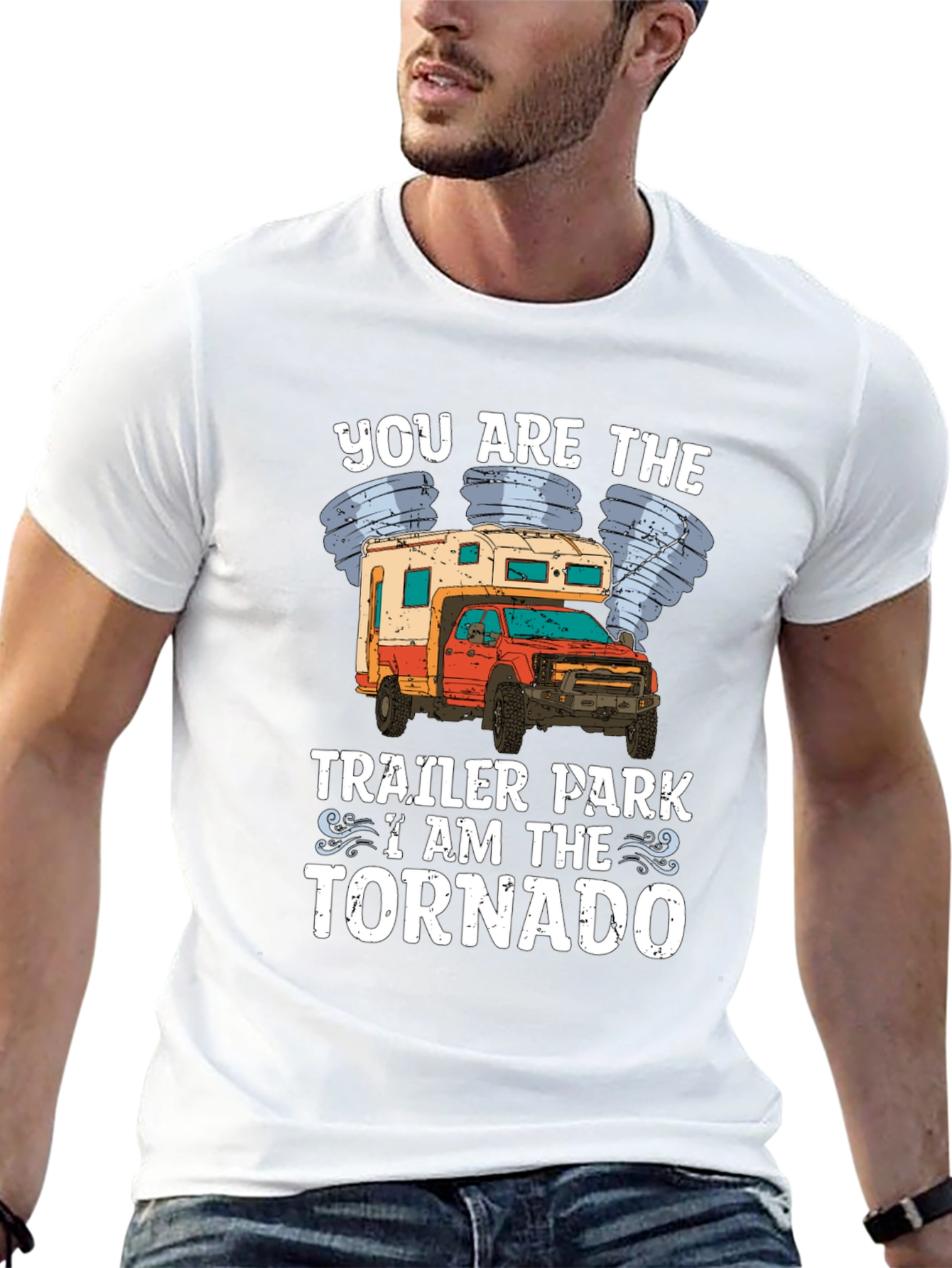 Trailer Park Tornado Novelty Graphic Tee