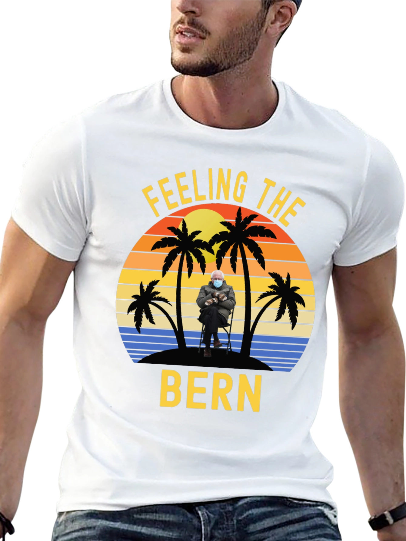 Feeling the Bern T-Shirt - Beach Sunset Design