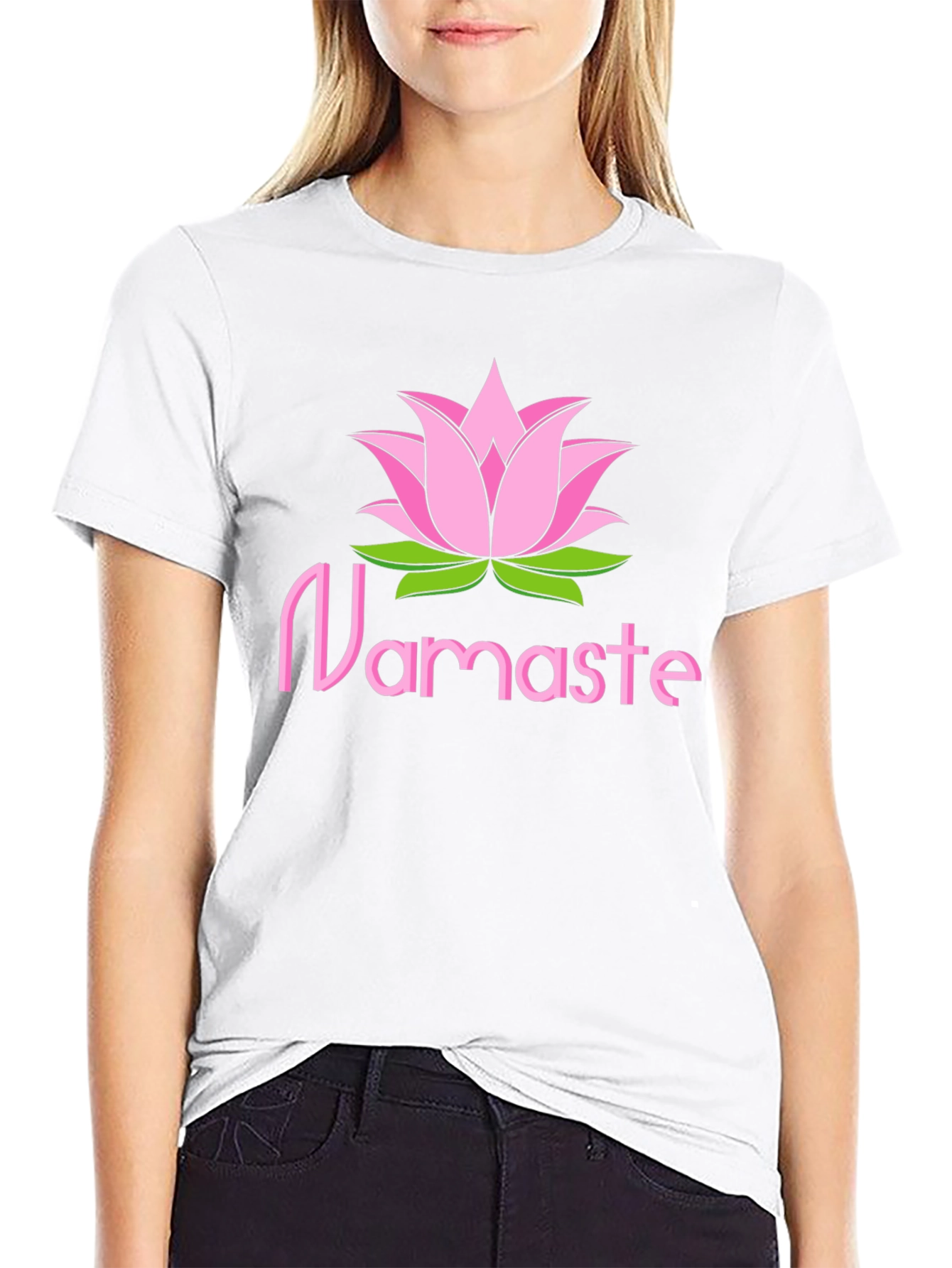 Namaste Lotus Flower Graphic Tee