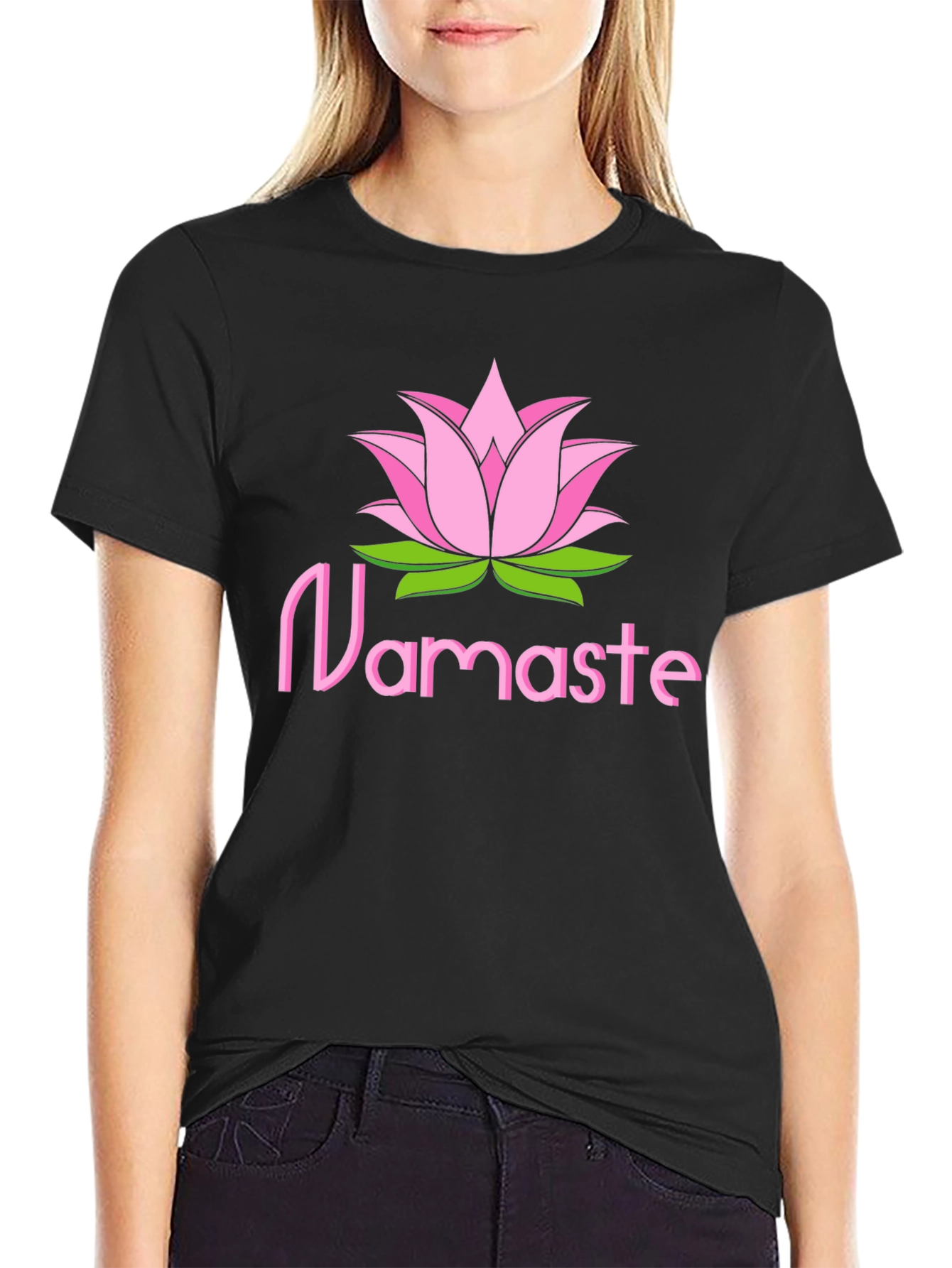 Namaste Lotus Flower Graphic Tee