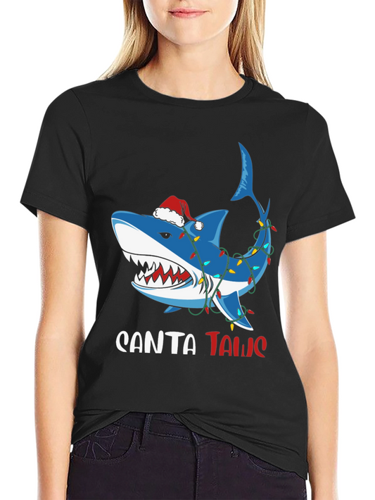 Santa Jaws Christmas Shark T-Shirt
