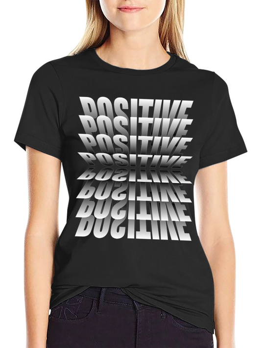 Positive Vibes Tee: Trendy Graphic Print Shirt