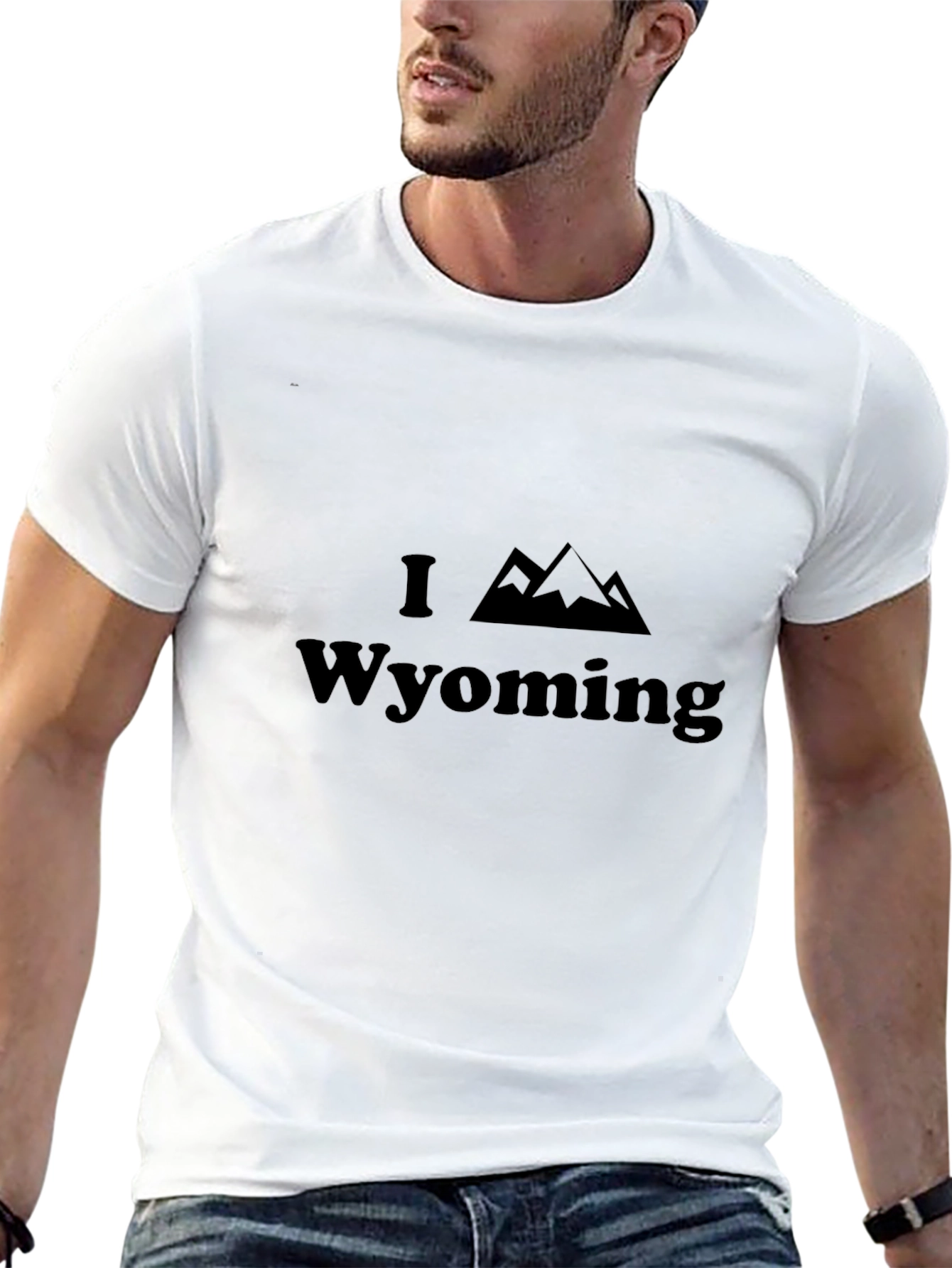 I Heart Wyoming Graphic Tee - Black