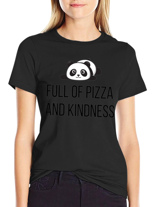 Full of Pizza and Kindness Panda Tee