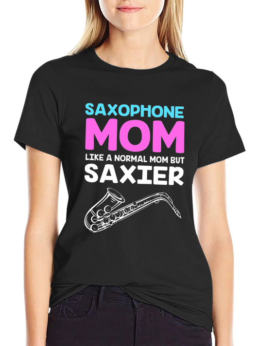 Saxophone Mom Graphic T-Shirt