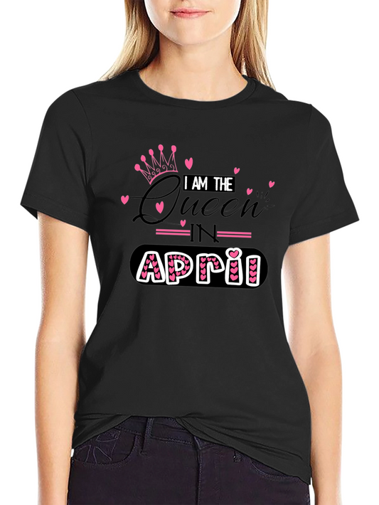 April Queen Black T-Shirt