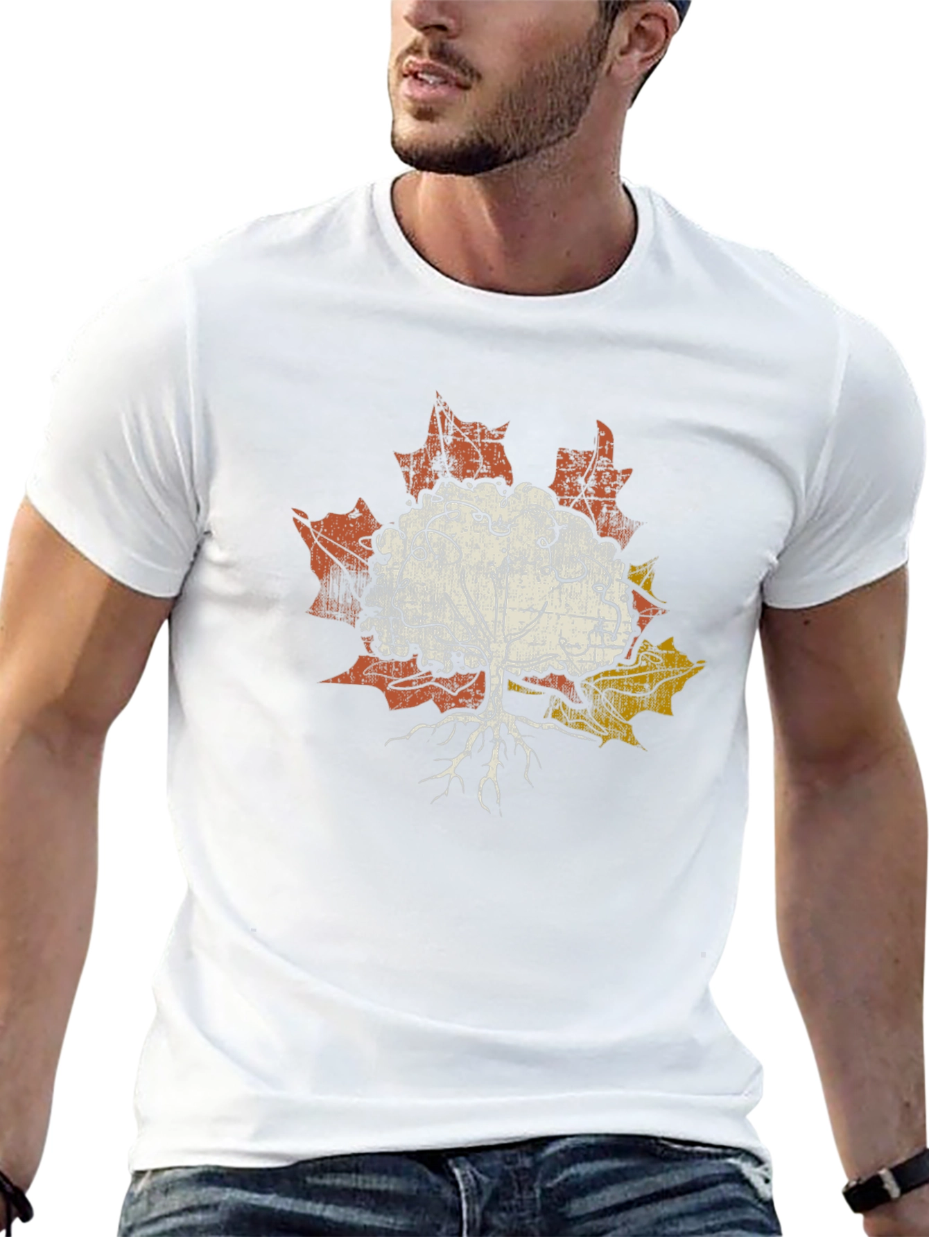 Tree of Life Maple Leaf Graphic Tee