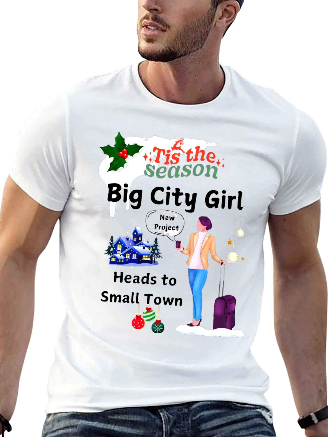 Big City Girl Small Town Holiday T-Shirt