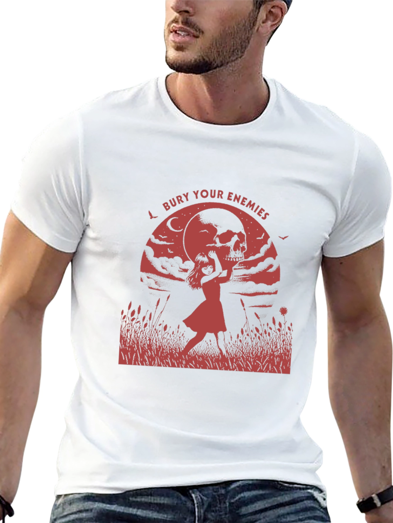 Bury Your Enemies Graphic T-Shirt - Black