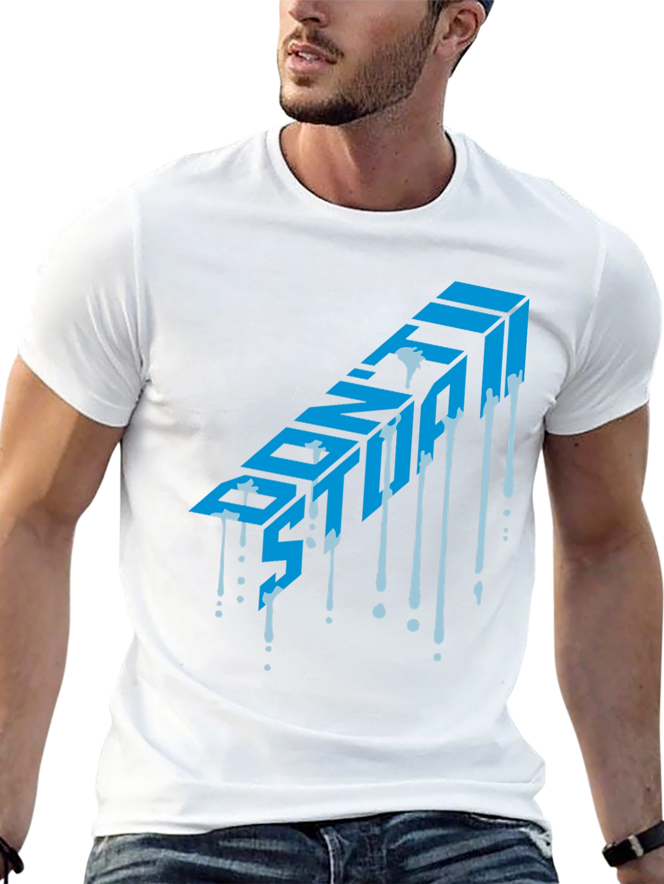 Dont Stop Graphic T-Shirt - Mens Black Tee
