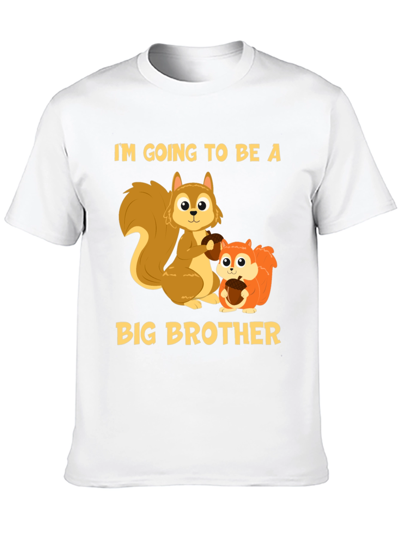 Big Brother Squirrel T-Shirt - Cute Announcement Tee