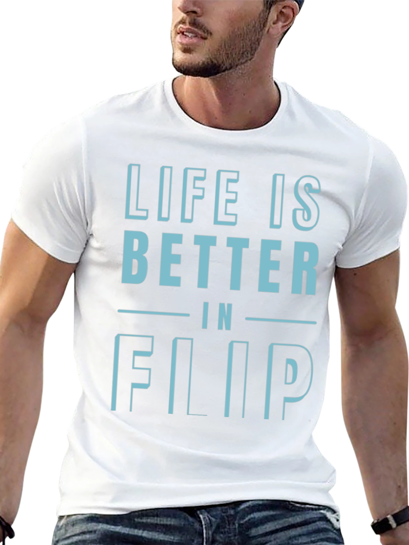 Life is Better in Flip T-Shirt - Black