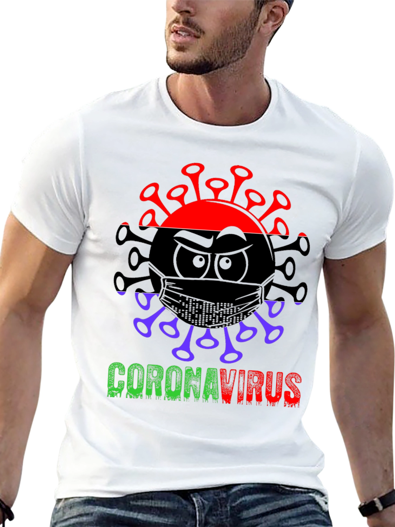 Coronavirus Graphic Tee - Black