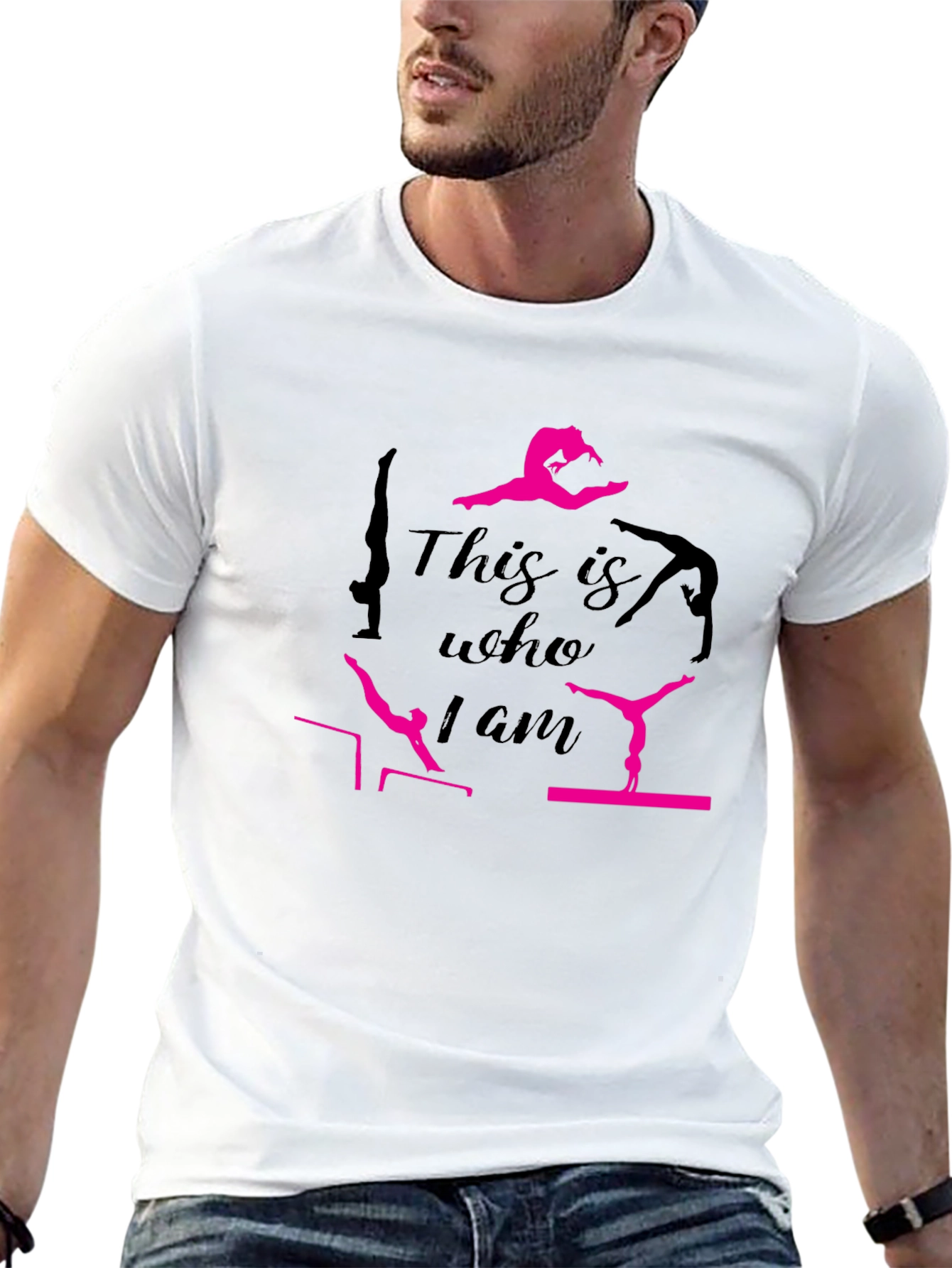 Gymnastics This is Who I Am Black T-Shirt