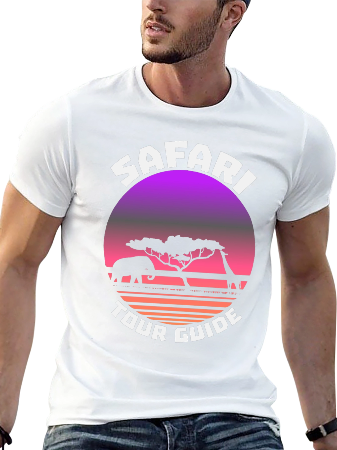 Safari Tour Guide Graphic T-Shirt