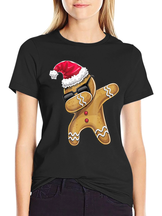 Dabbing Gingerbread Man Christmas T-Shirt