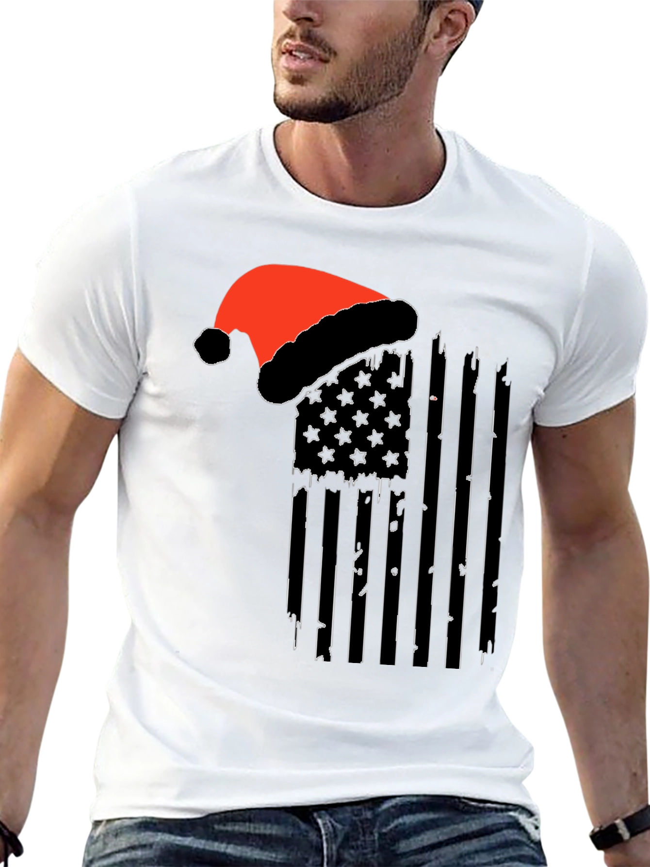 Festive American Flag T-Shirt