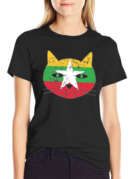Burmese Cat Flag T-Shirt