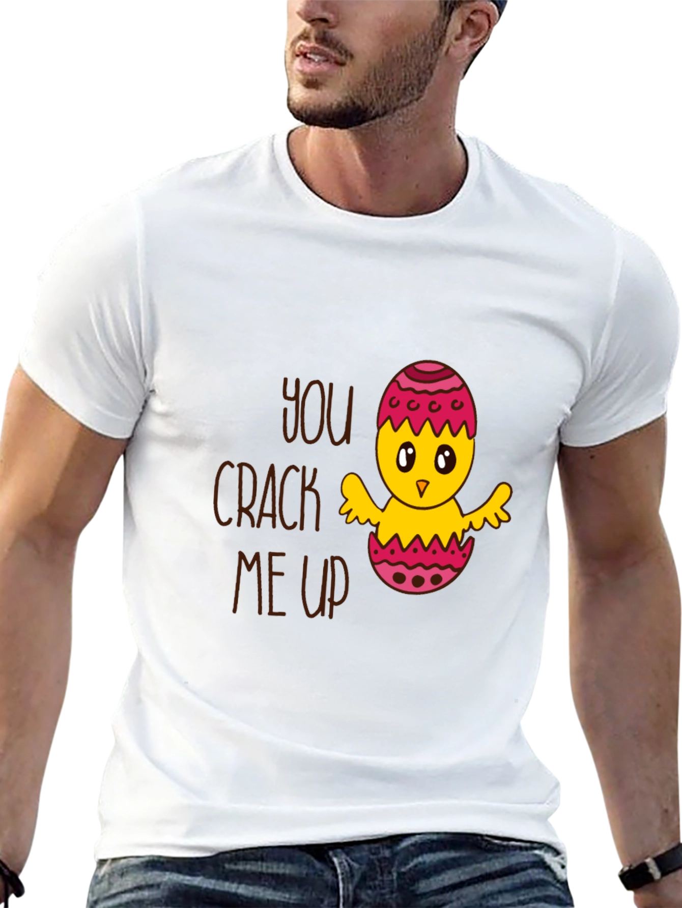 Funny Easter Chick T-Shirt - You Crack Me Up