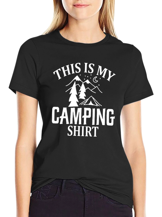 Camping Shirt - This is My Camping Shirt - Black Tee