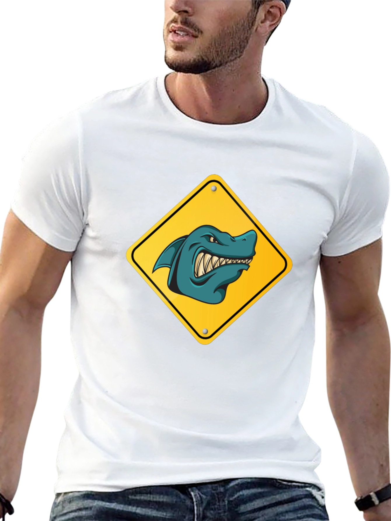 Shark Crossing Graphic T-Shirt