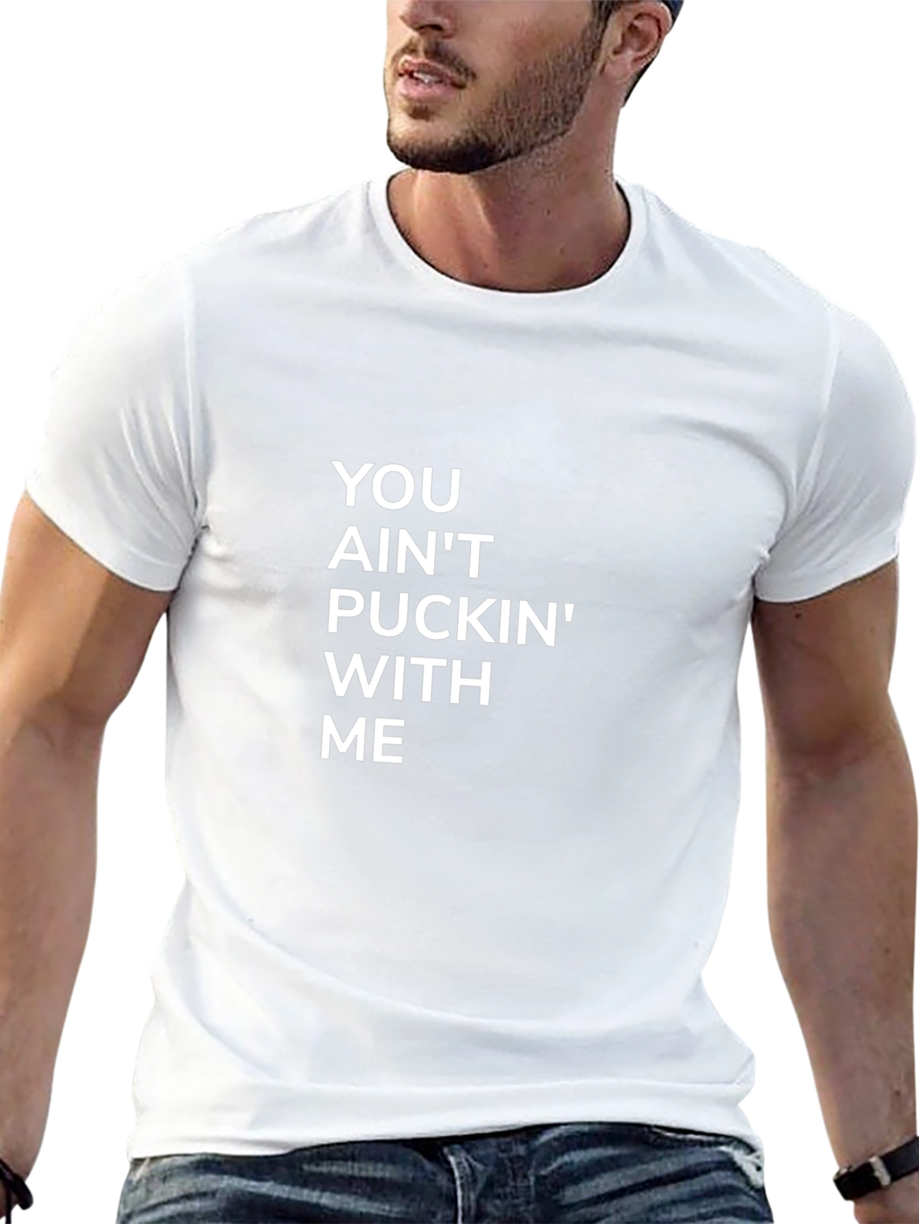 You Aint Puckin With Me Black Tee