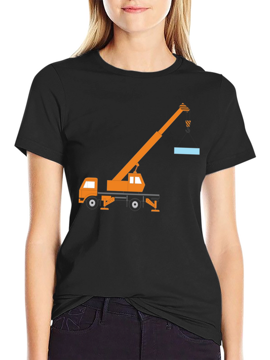 Crane Truck Graphic Tee - Black