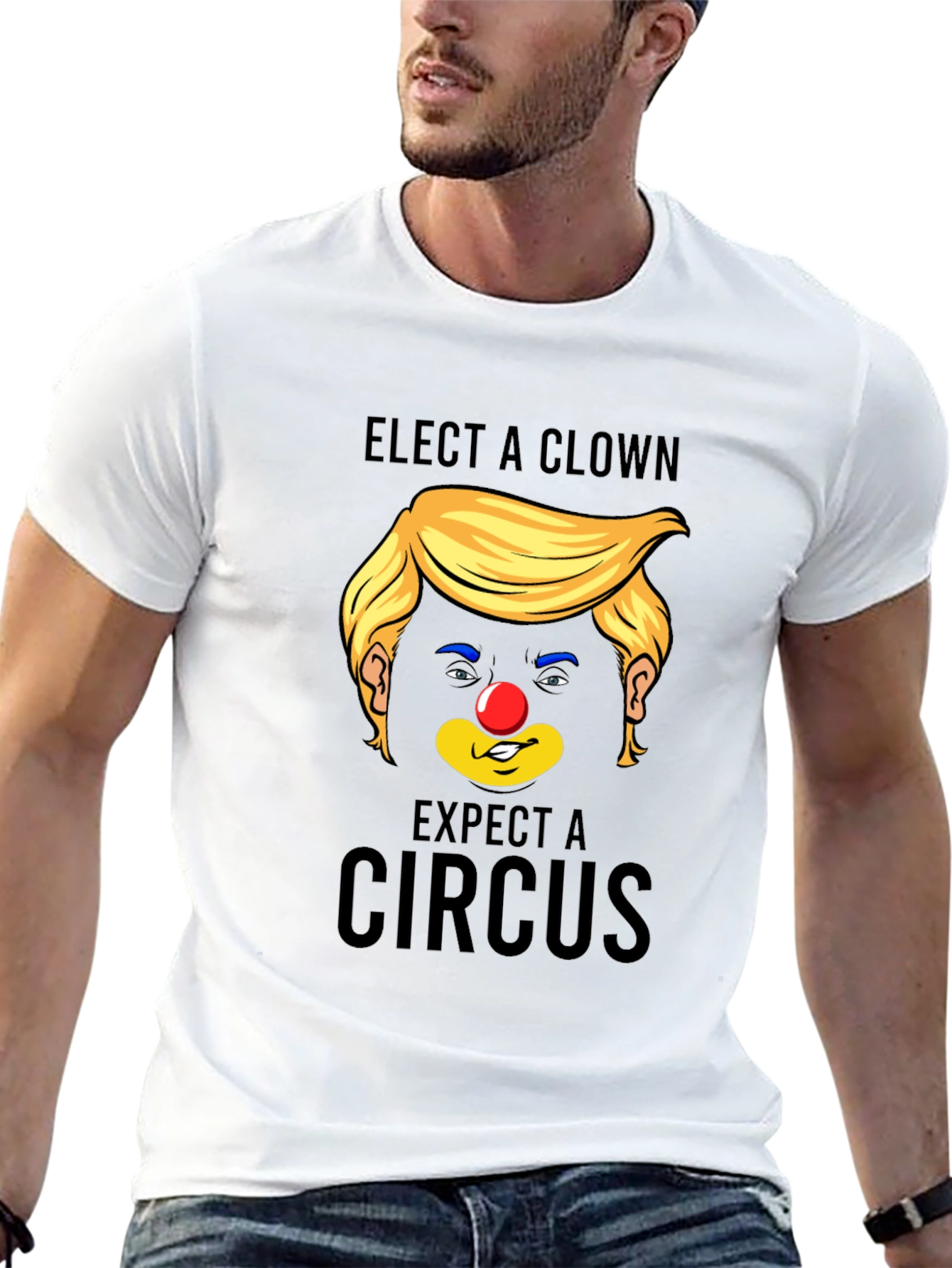 Elect A Clown Expect A Circus Black T-Shirt